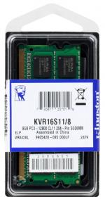      SO-DIMM Kingston DDR3, PC3-12800 1600MHz, 8Gb (KVR16LS11/8Gb)